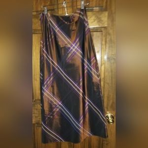 Flores and Flores Plaid Skirt